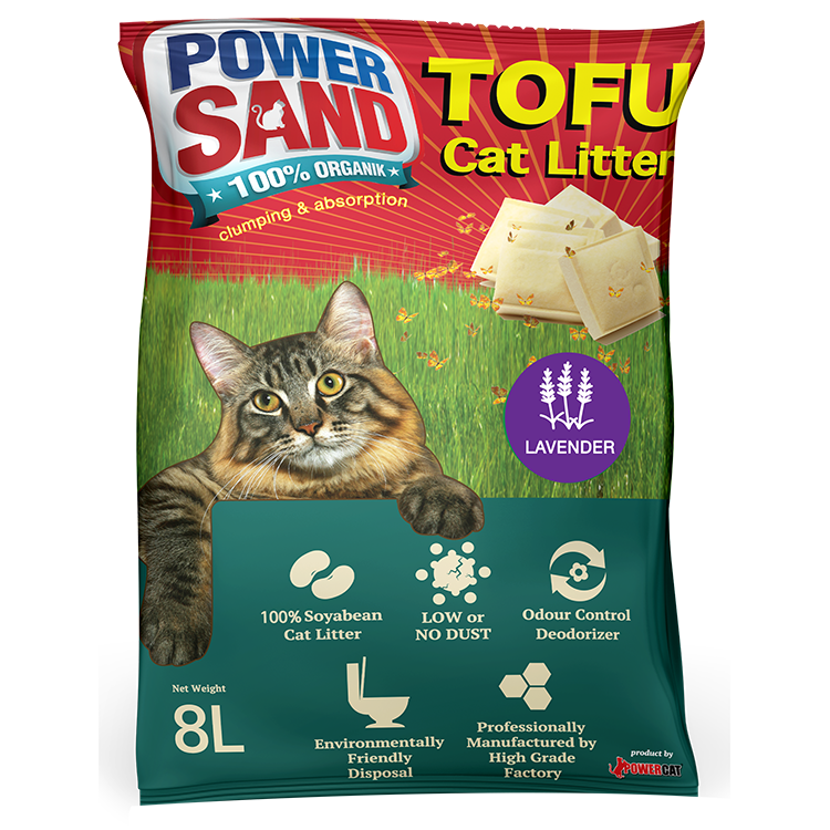 TOFU Cat Litter (Lavender) Powercat by Adabi
