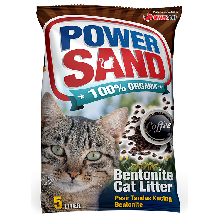Bentonite Cat  Litter Coffee  Powercat by Adabi